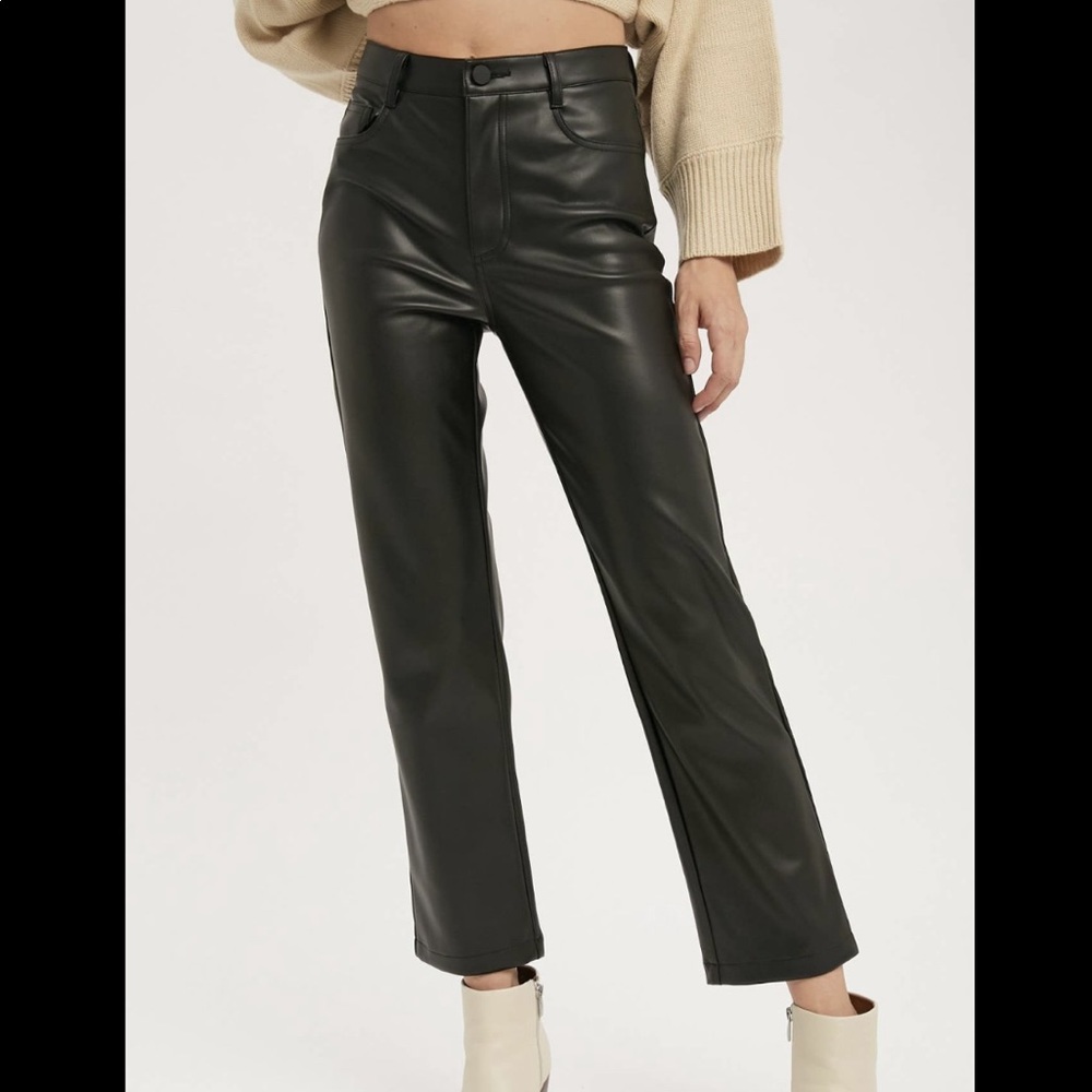 COPY - Miou Muse Vegan Leather Crop Pants
